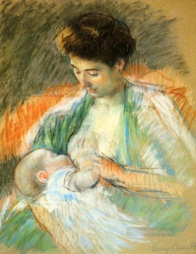 Mother Rose Nursing Her Child mothers children Mary Cassatt Oil Paintings